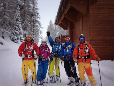 english ski instructor off piste skiing